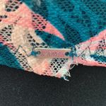 PINK - Victoria's Secret  Date Racerback Teal & Pink Tropical Lace Bra - Size 32C Photo 3