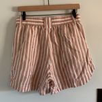 Madewell  Linen-Blend Curved-Hem Shorts Photo 2