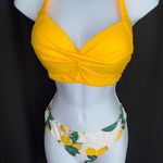 Shekini Lemon Print Two Piece Bikini Set Photo 2