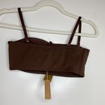 SKIMS NEW!!  Shaping Swim Bandeau Bikini Top - Cocoa Photo 5