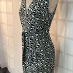 Diane Von Furstenberg  new yahzi short true wrap gray cheetah print dress Photo 3