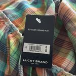 Lucky Brand NWT  Plaid babydoll spaghetti  strap top xl Photo 4