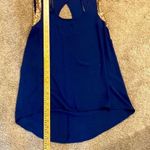 Blu Pepper ||Navy sleeveless top with bronze sequin accent on shoulders Photo 5