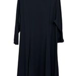 Soft Surroundings Black Ponte Knit Midi Dress with Cutout Detail - Size 2X Photo 1