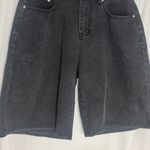 Emmiol Classic Black Denim Jean Shorts Y2K baggy fit style Medium NWT Photo 4
