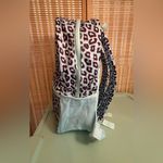 Deal Worthy Leopard print blue padded backpack bag school sack Photo 6