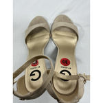 Guess Womans  Open Toe Sandals 10 M Beige Ankle Strap Block Heel Round Toe Photo 5