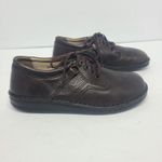 Finn Comfort Brown Leather Earthy Rustic Oxford Sneaker Shoes EU 38 US 8W 6M Size 8 Photo 1