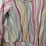 Chaser NWT Multicolor Striped Cut Out Back Sweatshirt Size Small Photo 1