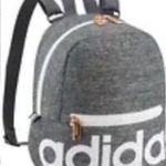 Adidas  LINEAR MINI BACKPACK JERSEY WOMEN'S ADJUSTABLE STRAP OS ONIX/WHITE/ROSE G Photo 0