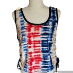No Bo No Boundaries Junior's Tie Dye Ruched Tank Top  Photo 0
