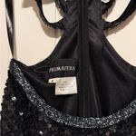 Primavera Couture  Black Sequin Backless Dress Photo 1