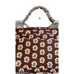Vera Bradley Retired 2010 Slate Blooms The Gabby Quilted Tote Handbag Brown Gray Photo 10