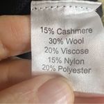 Kallspin Womens‎ Cashmere Wool Blend Vneck Black Sweater Size Large Warm Photo 4