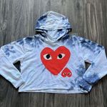 Dreamsicle Blue Tie Dye Lightweight Pullover Hoodie Size Medium Photo 0