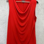 Fashion Bug Vintage Y2K  Top Women 1X Red Sleeveless Cowl Neck Studded Fairy Boho Photo 0