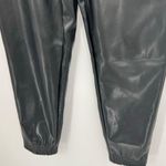 Badgley Mischka Studio Faux Leather Joggers With Side Pockets Size Small Photo 4