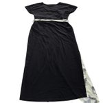 Never Fully Dressed Dress Womens US 8 Black Zebra Print Tie Waist Midi Belted Photo 1