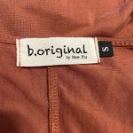 B.Original  Boutique Top Brown Scoop Neck Short Sleeve Womens Small Photo 4
