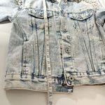 Pearls Beaded Denim Jacket Blue Photo 8