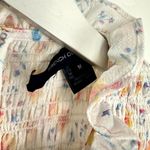 French Connection  Camille Verona Crepe Smocked Minidress in Summer White Medium Photo 6