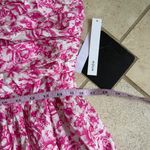 AQUA Bloomingdale’s Floral Strapless Dress Photo 9