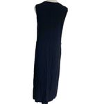 Cut Loose Medium Black Midi Dress Sleeveless Boho Lagenlook Photo 3