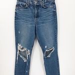 GRLFRND Karolina Skinny Leg Jeans In More Life Distressed High Rise No Stretch Photo 0