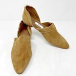 [Miista London] Tan Corduroy Pointed Toe D'Orsay Flats NWOT Size 39 US 8.5 Photo 3