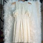 B Darlin  white cold shoulder lace dress Photo 3