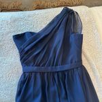 Alfred Angelo  Women's 6 One Shoulder Formal Gown Blue Long Bridesmaid Hoco Gala Photo 8