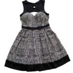 Guess  Mini Dress Black White Cutout High Neck Sleeveless Mini Dress Size 6 Photo 1