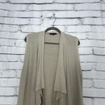 Banana Republic  Open Front Knit Cardigan Vest Women’s Small Beige Drape Sweater Photo 4
