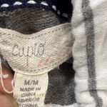 cupio  Striped Cowl Neck Sweater in Gray and White Photo 4