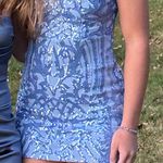 Windsor Sequins Mini Dress - Periwinkle Photo 2