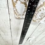 Carbon 38 Pants Women Size XS Gold Metallic Snake Skin Print Athletic Leggings White Photo 3