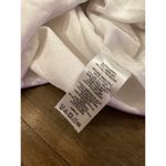 DKNY  Linen V Neck long Maxi shift  Dress white sleeveless extra small nwt Photo 7