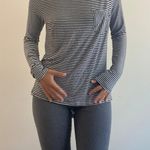 Striped Long Sleeved Shirt Black Photo 1