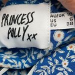 Princess Polly Women's Blue White Floral V-Neck Mini Dress size 6 Photo 8