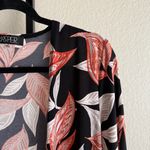 Women’s Small Open Front Jacket Cardigan Long Sleeve Stretch Office Casual Layer Red Photo 3