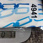 J. McLaughlin  Women’s Size S White Blue Chain Link Catalina 3/4 Sleeve Dress Photo 7