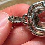 David Yurman Sterling Silver Diamond Prasiolite Labyrinth Enhancer Pendant Photo 14