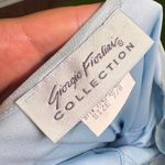 Vtg Y2K Giorgio Fiorelli Sz 7/8 Sheer Shimmer Spaghetti Strap Maxi Formal Dress Blue Photo 4