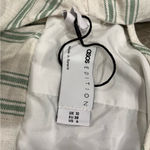 ASOS NWOT  EDITION vneck drapey maxi dress in linen mix cream green stripe size 6 Photo 9