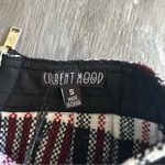 Dolls Kill Current Mood Plaid Black, Red & White Skirt w/ Ring Detail Size Small Black Photo 2