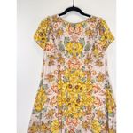 Free People  Womens Dress Yellow Yara Mini Floral Short Sleeve A Line Boho Small Photo 8