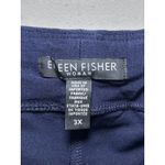 Eileen Fisher  Navy Blue Pull-on Ankle Pants 3X Plus Elastic Preppy Classic Photo 3