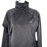 Umbro Athletic Side Zip Turtleneck Fleece Lined Gray Sweatshirt Medium Photo 37