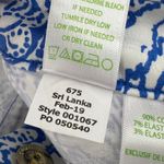 Lilly Pulitzer Women 00 Kelly Skinny Ankle Pant Coastal Blue Fancy Feet NWT Photo 8