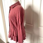 Cloth & Stone  red tiered  button down shirt Photo 2